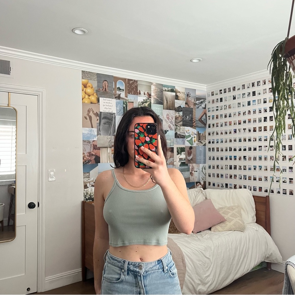 Green Brandy Melville Tank Top